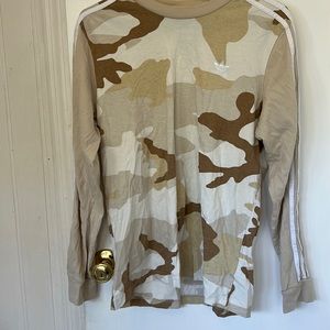 Adidas beige camo shirt